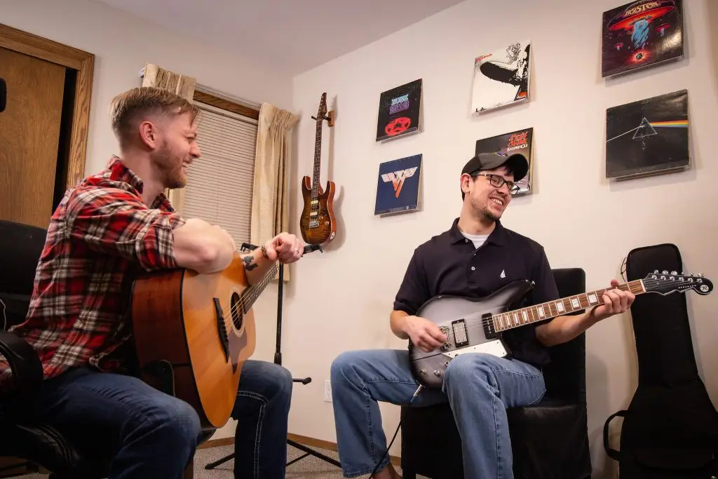 Guitar Lesson in Studio